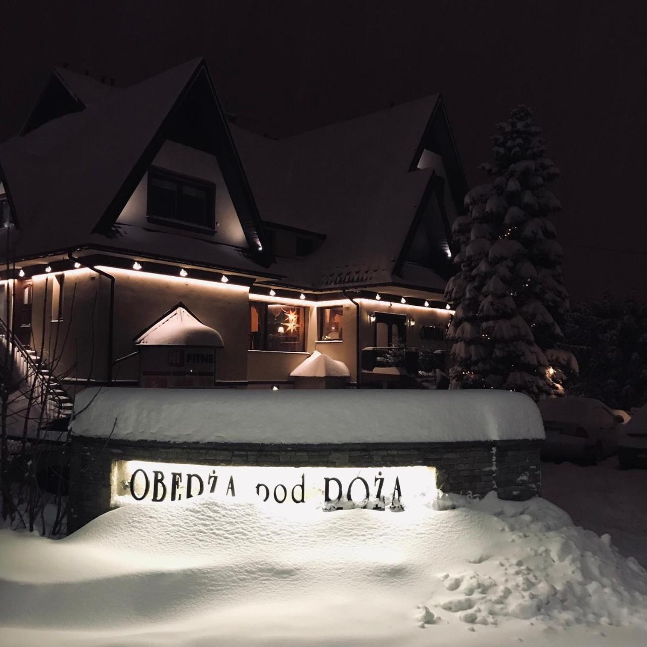 Oberza Pod Roza Restauracja, Sauny, Jacuzzi Bed & Breakfast Nowy Targ Dış mekan fotoğraf